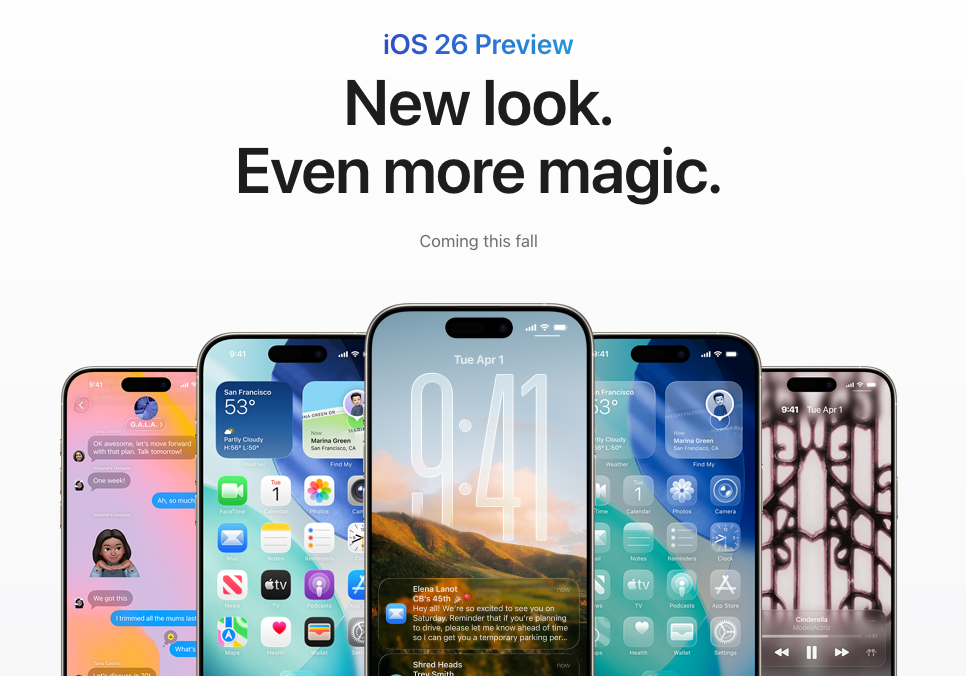 Latest Update iOS 26 Developer Beta 1